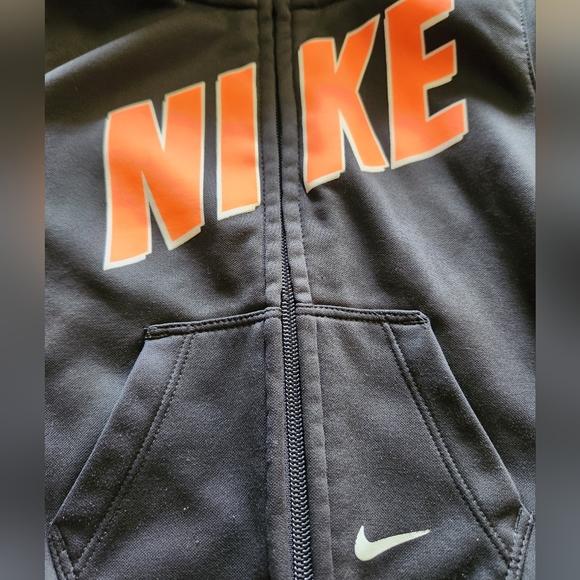 Toddler orange and gray Nike zip up, size 18m - Picture 4 of 4